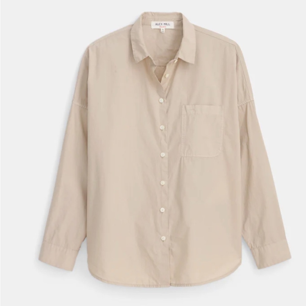 Alex Mill Jo Shirt Cotton Poplin - Picture 2 of 8